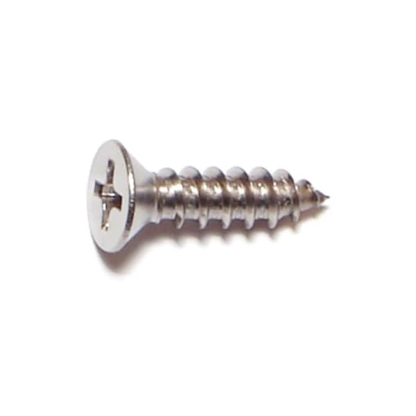 Midwest Fastener Sheet Metal Screw, #8 x 5/8 in, 18-8 Stainless Steel Flat Head Phillips Drive, 25 PK 35883 - main